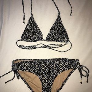 J. Crew Navy Ikat Bikini Medium